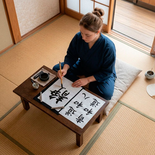 Caligrafía Japonesa Shodo en Zaragoza. Laboratorio Meditativo.